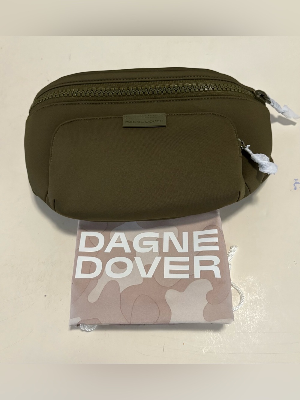 Dagne Dover Jax Large Fanny Pack in Dark Moss